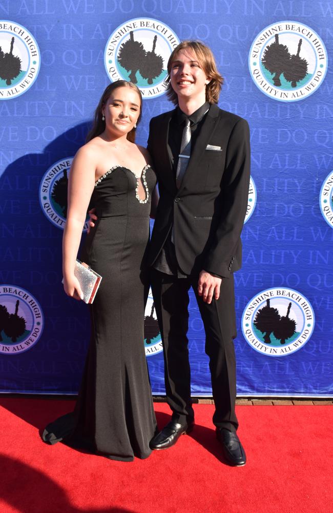 Esmerelda and Caspian at the Sunshine Beach State High School formal 2024.