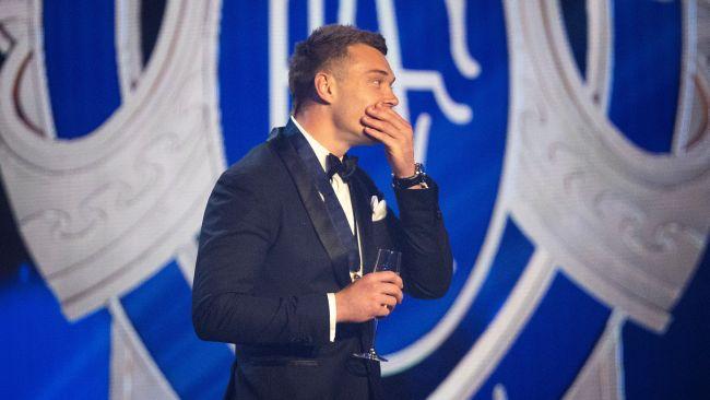 Carlton's Patrick Cripps wins the 2022 AFL Brownlow Medal count held at Crown Palladium, Melbourne. Picture: Mark Stewart