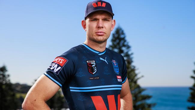 Daily Telegraph. 22, May, 2023.(Blues Camp)NSW Blues, Tom Trbojevic, at Crown Plaza Coogee, today. Picture: Justin Lloyd.