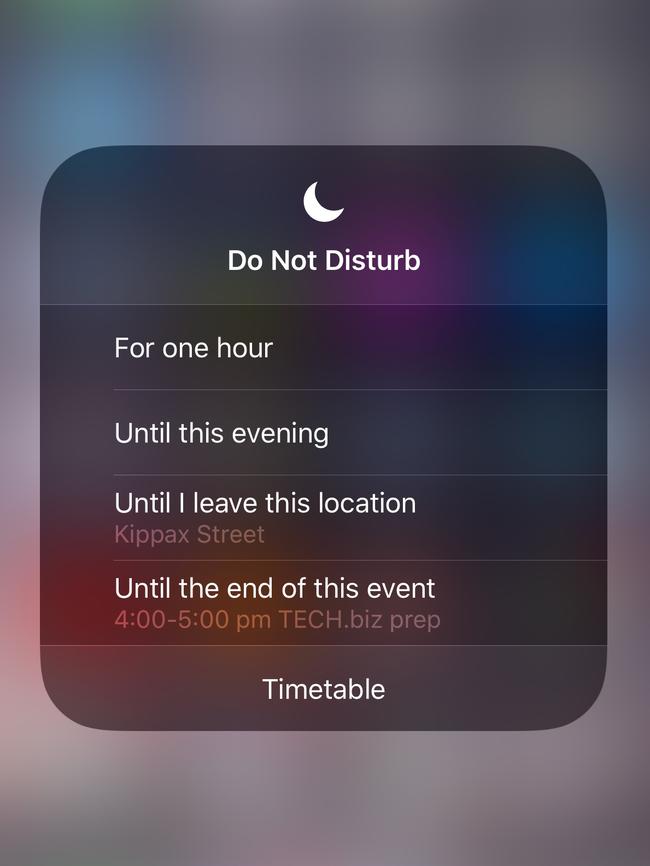 You can set Do Not Disturb to automatically turn off after an hour, or whenever you leave your current location (for instance, a cinema)