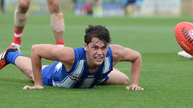 Curtis Taylor starred against the Swans in Hobart. Picture: Steve Bell/Getty Images