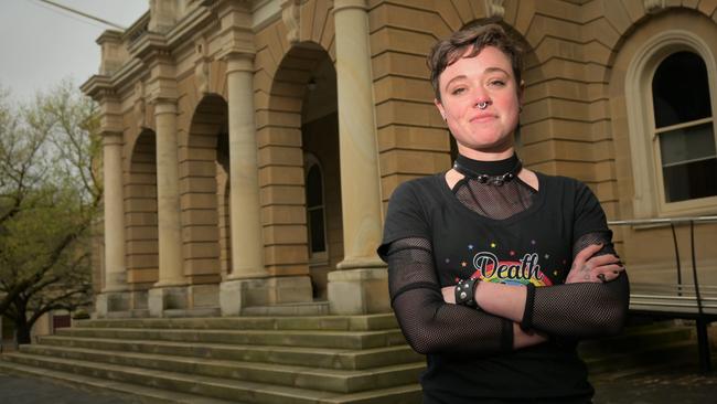 Councillor Jax Fox has unsuccessfully attempted to cancel an anti-transgender forum planned for Hobart Town Hall. Picture: Kenji Sato