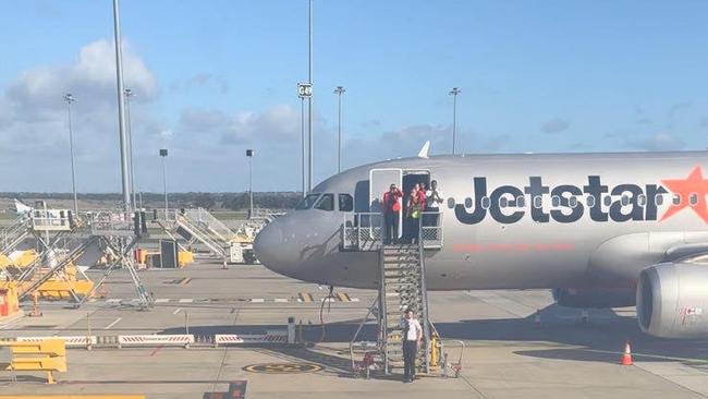 The incident allegedly unfolded at Melbourne airport. Picture: James Gordon/X.