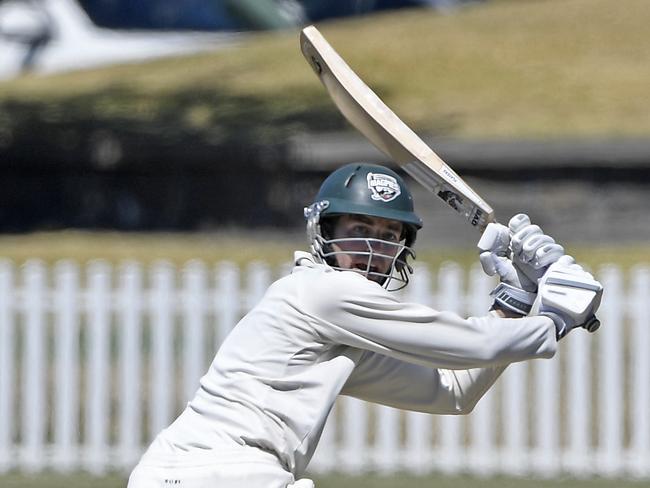 Ben Rowles clips a ball off his pads during his maiden Premier century. Picture: Andy Brownbill