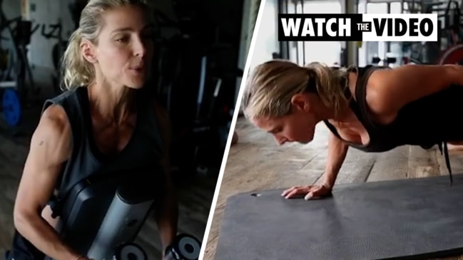 Elsa Pataky's intense workout