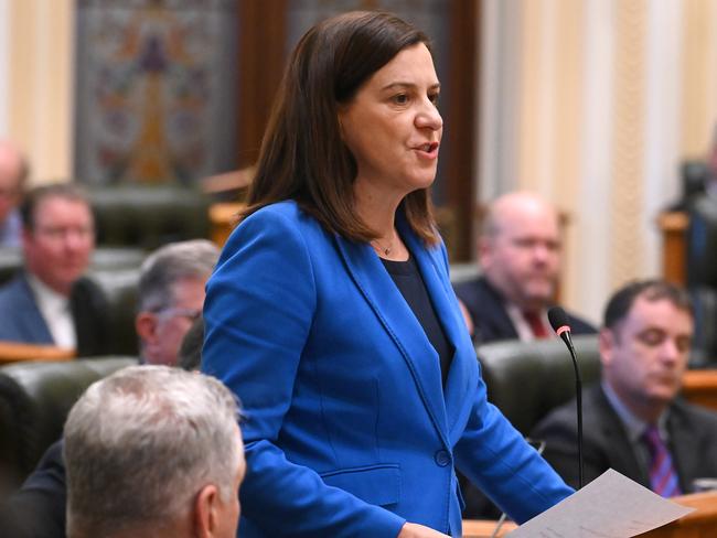 Deb Frecklington at Queensland Parliament. Picture: NewsWire / John Gass