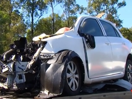 Crash Gympie, Picture: Channel 7 News