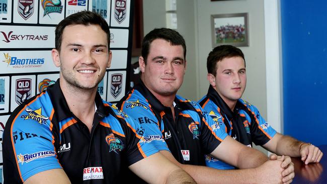 Northern Pride's David Murphy, Jack Campagnolo and Will Bugden have all resigned with the club for the 2019 season. PICTURE: STEWART MCLEAN