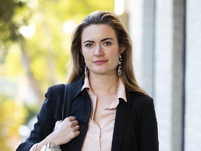 Anneliese O'Sullivan  in  the Sydney suburb of Balmain,  where she currently rents.  Picture: Justin Lloyd