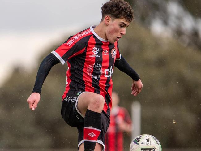 Julian Rodriguez of Altona Magic Soccer Club. Picture: MP Images