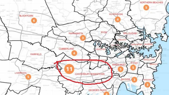 Canterbury Bankstown topped the list of fatal drownings for Sydney LGA residents over the 2013/14 to 2017/18 period. Source: Royal Life Saving Australia