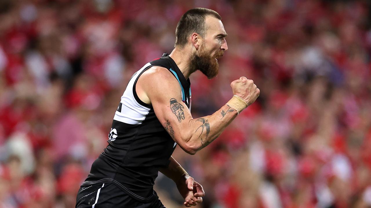 Veteran Charlie Dixon had another quiet night in the forward line. (Photo by Cameron Spencer/Getty Images)