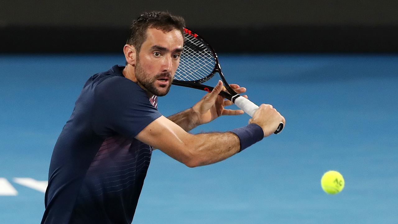 Marin Cilic suffered an agonising semi-final defeat in Adelaide. Picture: Getty Images