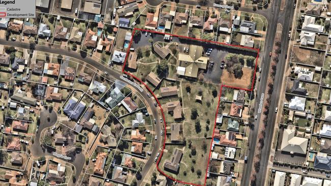 Map of where the proposed lots are located in Dubbo. Photo: Supplied.