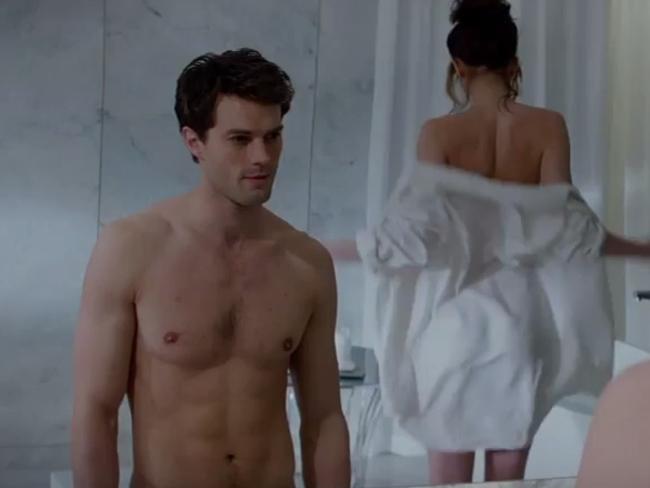 Current stars ... Jamie Dornan and Dakota Johnson in Fifty Shades of Grey.