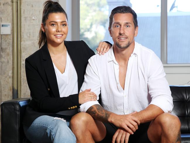 Mitchell Pearce and his partner Zoe Grant are a team. Picture: Tim Hunter