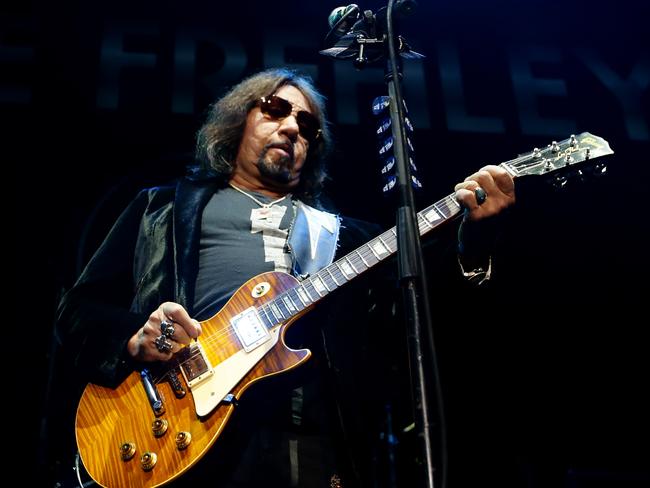 Ace Frehley performs at Brisbane Entertainment Centre. Picture: Mark Calleja/AAP