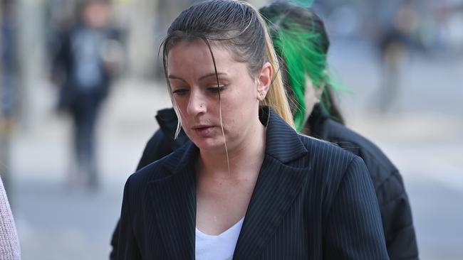 Anastasia Marshall arrives at Adelaide Magistrates Court on Tuesday. Picture: Keryn Stevens