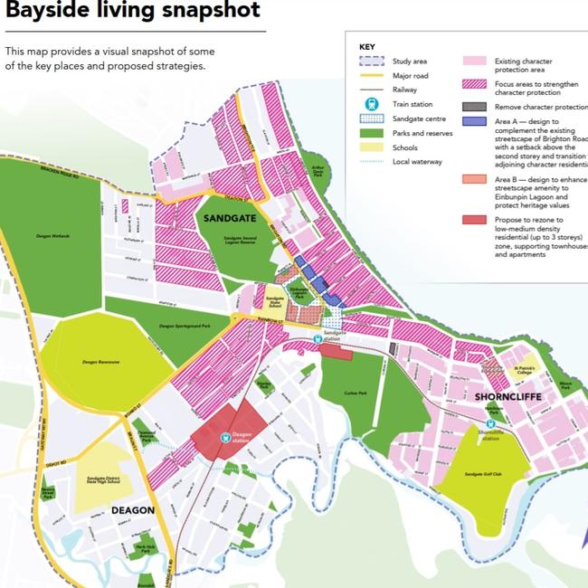 Proposed plans for the development of the neighbourhood of Sandgate.