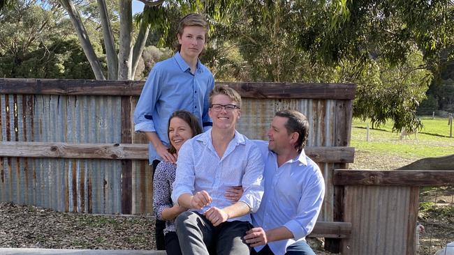 This is the last photo taken as a family which Simon Wheaton had made his profile pic on Facebook. Picture: Supplied by Family