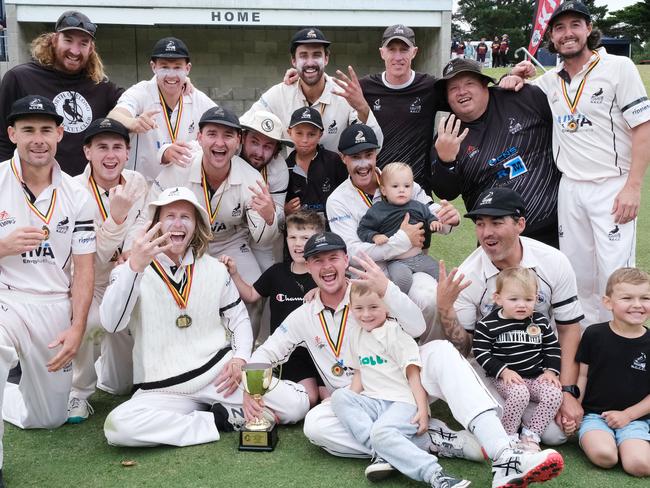 Winners are grinners. Picture: Mark Wilson