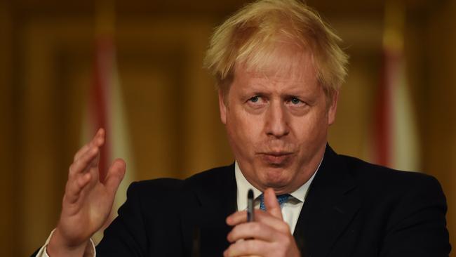 Boris Johnson says the UK is heading for a Brexit deal with “high hearts”.. Picture: Photo by Eddie Mulholland/WPA Pool/Getty