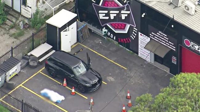 Sabbagh had just parked in the carpark at Elite Fight Force gym in Sefton when he was killed. Picture: ABC