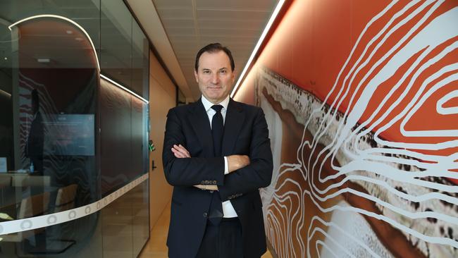 Origin Energy Managing Director Frank Calabria at the company’s offices in Barangaroo in Sydney. Picture: Britta Campion, The Australian