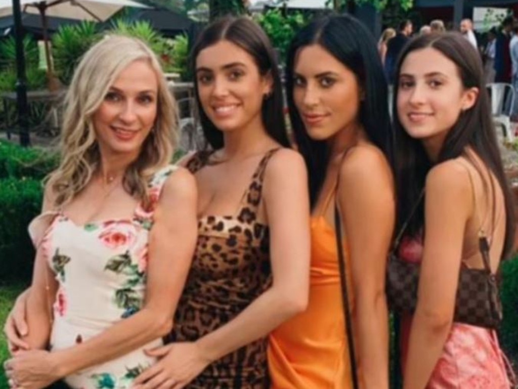 Form left to right: mum Alexandra with Bianca and other daughters Alyssia and Angelina. Picture: Supplied