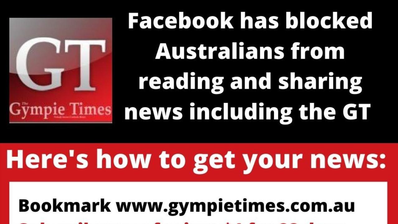 Facebook has stopped the sharing of news for Australian users, including The Gympie Times