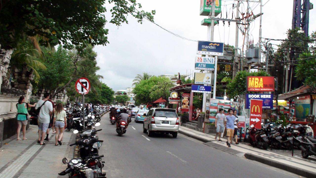 The Kuta downtown district in Bali. Picture: iStock