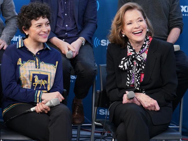 Shawkat (left) and her Arrested Development co-star Jessica Walter. Picture: Getty