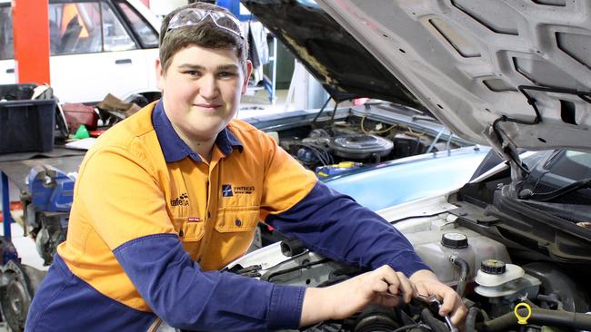 CAREERS: St Patrick's Technical College Year 12 student Cameron Caruso has started a school-based apprenticeship.