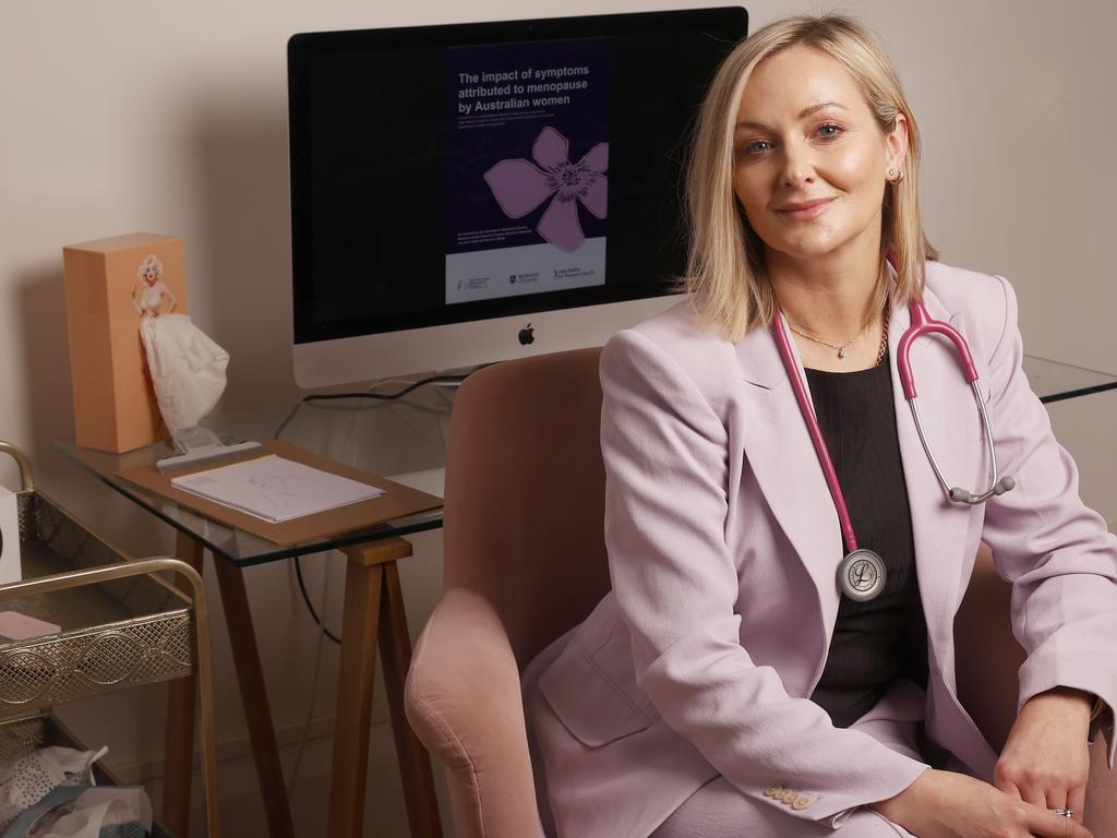 Hobart GP Dr Hannah Chapman who recently opened Tasmania’s first-ever dedicated perimenopause clinic. Picture: Nikki Davis-Jones