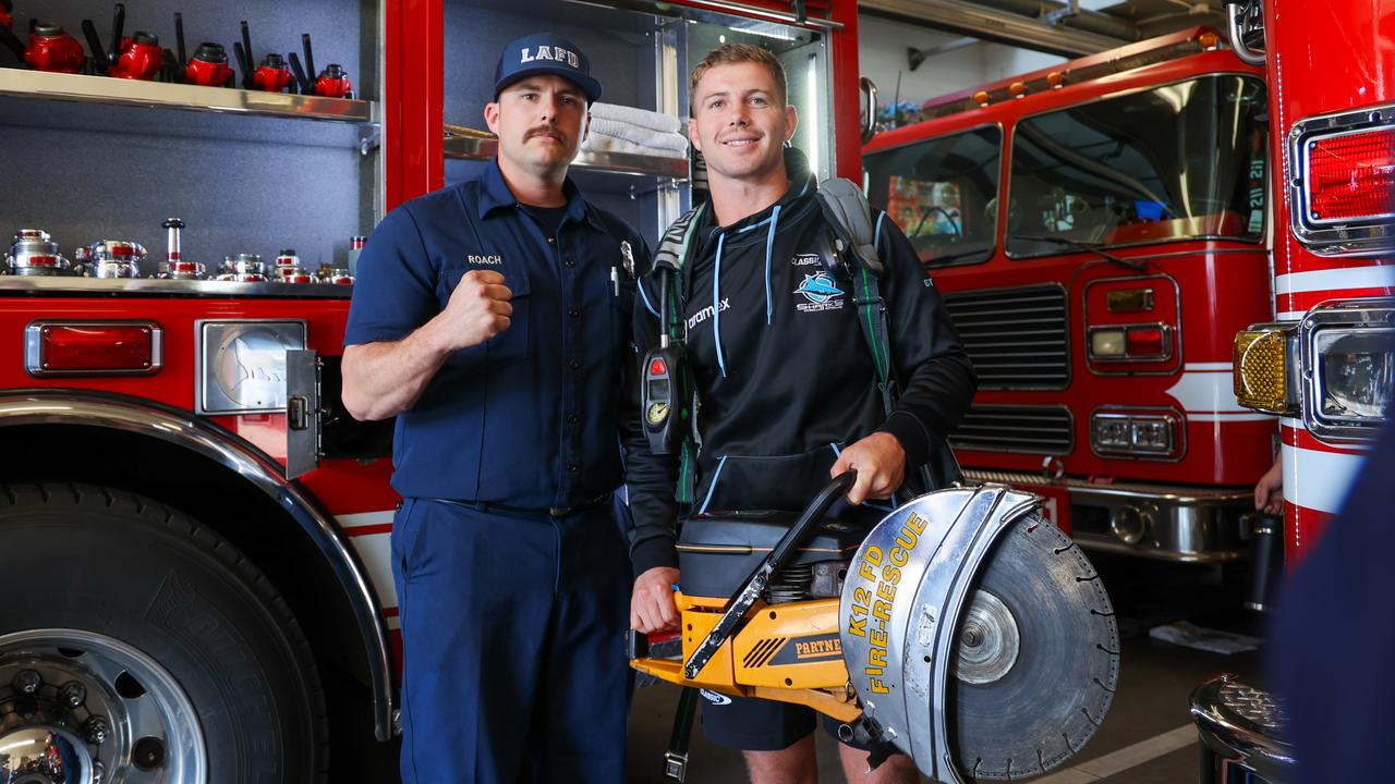 Watch: NRL stars confronted with ‘horrific’ reality of LA fires