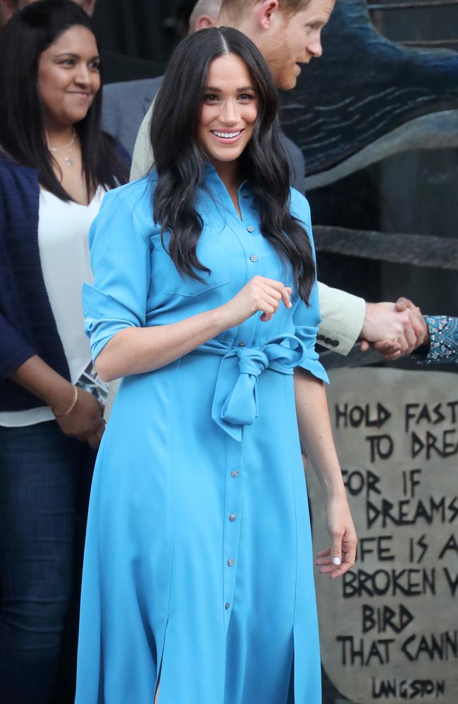 Meghan, Duchess of Sussex, visits the District 6 Museum and Homecoming Centre in Cape Town, South Africa. Picture: Getty Images