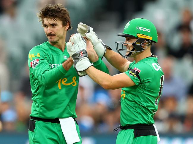 Clint Hinchliffe, left, of the Melbourne Stars, will represent WA at the Indoor Cricket National Championships at Casey Stadium. Picture: Robert Cianflone