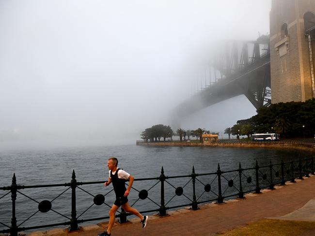 SYDNEY, AUSTRALIA - NewsWire Photos, JUNE 11, 2021.Foggy morning across Sydney Harbour.Picture: NCA NewsWire / Jeremy Piper