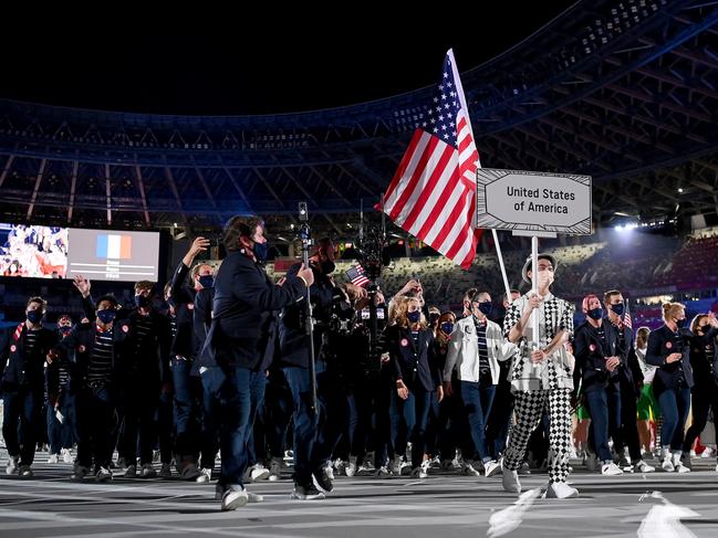 At least 100 members of Team USA in Tokyo remain unvaccinated. Picture: Getty Images