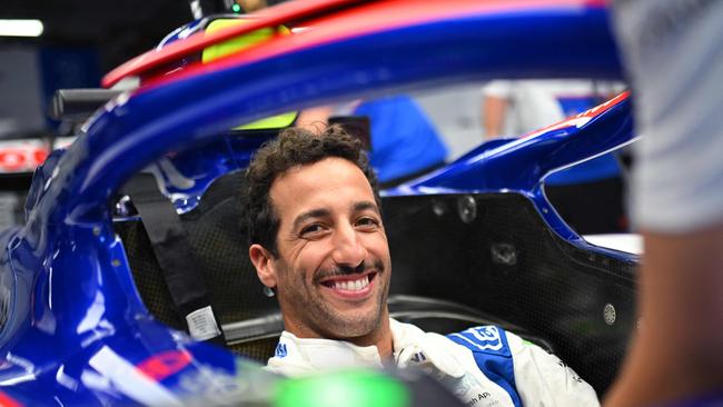 Still can’t wipe that smile off his face. Photo: Rudy Carezzevoli/Getty Images/AFP