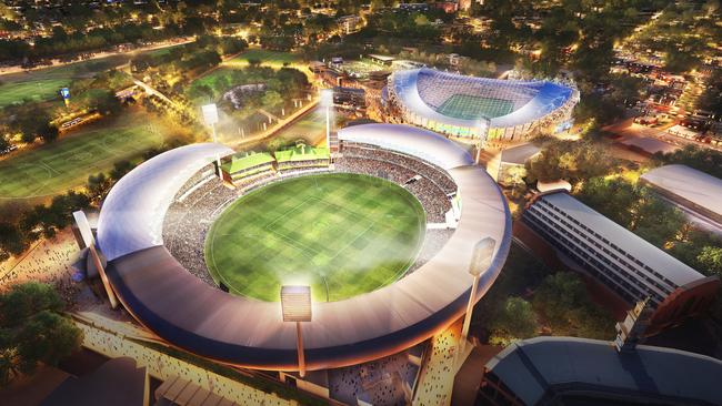 Supplied artist's impression of the proposed $250 million plan is being proposed to transform the out-of-date Allianz stadium into a high-tech, fully roofed entertainment facility to help Sydney’s sports teams shore up their financial futures. A new master plan for the 44,000-seat venue at Moore Park includes upgraded seating, quality food outlets and super-fast wi-fi to dramatically improve fans’ match-day experience.