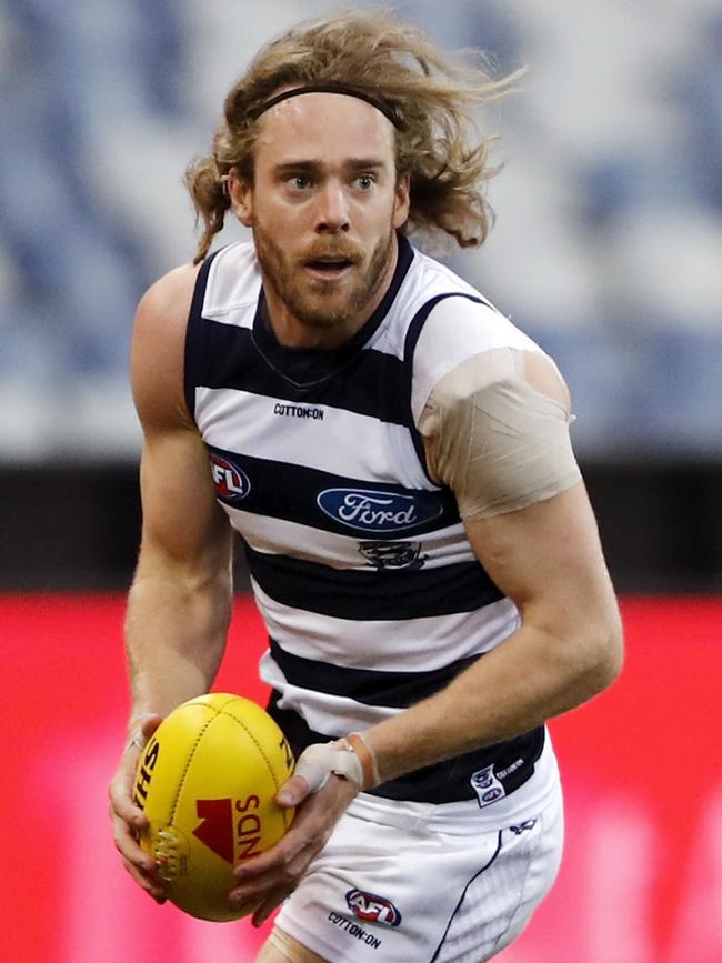 The Cats are poised to reward Cameron Guthrie with a long-term deal. Picture: AFL Photos/Getty Images