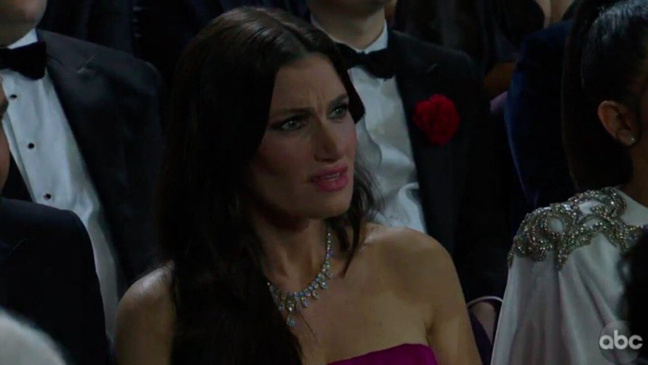 Idina Menzel during Eminem's performance.