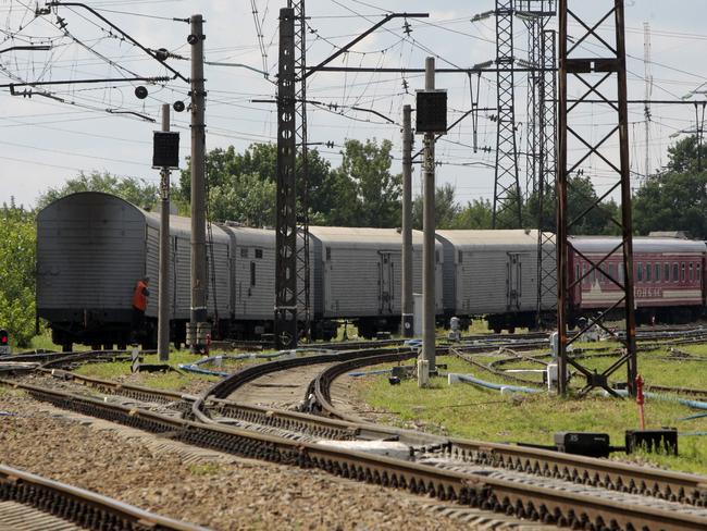 The refrigerated train loaded with bodies of the passengers of Malaysian Airlines flight MH17 — but it still remains unclear exactly how many bodies are in there.