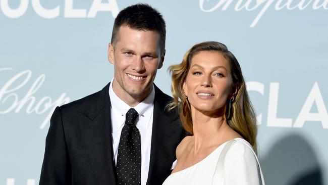 LOS ANGELES, CALIFORNIA - FEBRUARY 21: (L-R) Tom Brady and Gisele Bündchen attends the 2019 Hollywood For Science Gala at Private Residence on February 21, 2019 in Los Angeles, California.   Kevin Winter/Getty Images/AFP