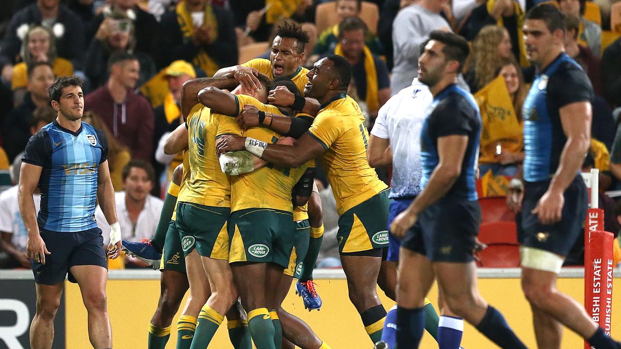 It wasn’t easy, but the Wallabies held on to beat Argentina in Brisbane.