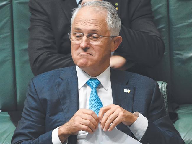 Prime Minister Malcolm Turnbull during Question Time at Parliament House in Canberra. Picture: Mick Tsikas/AAP