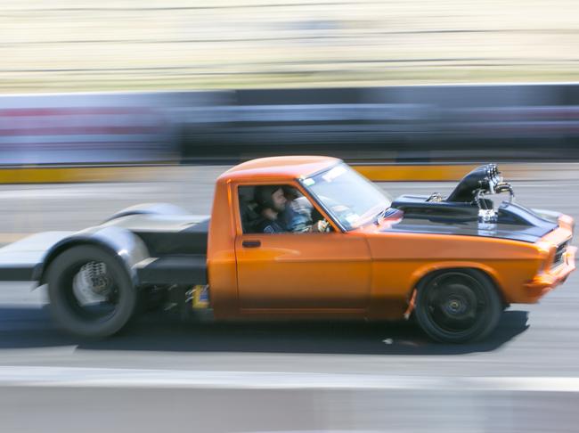 SUMMERNATS 2018. Driver Competes in the Go to Whoa Event at Summernats 31 In Canberra Photo: Keegan Carroll