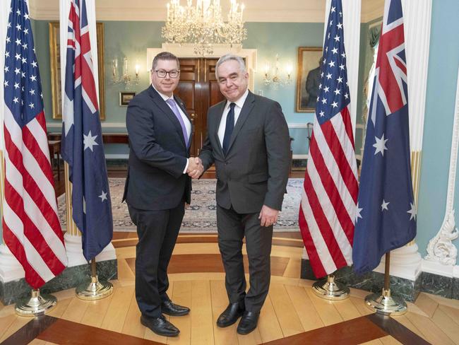 Defence Industry Minister Pat Conroy with US Deputy Secretary of State Kurt Campbell. Picture: Supplied