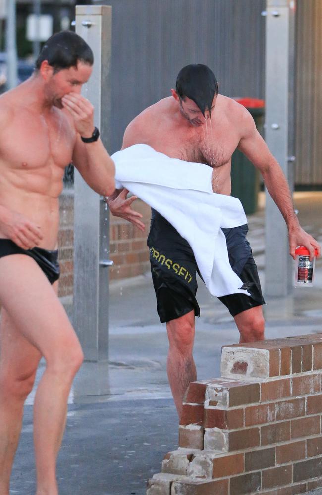 Hugh Jackman Showers At Bondi Beach Photos Herald Sun